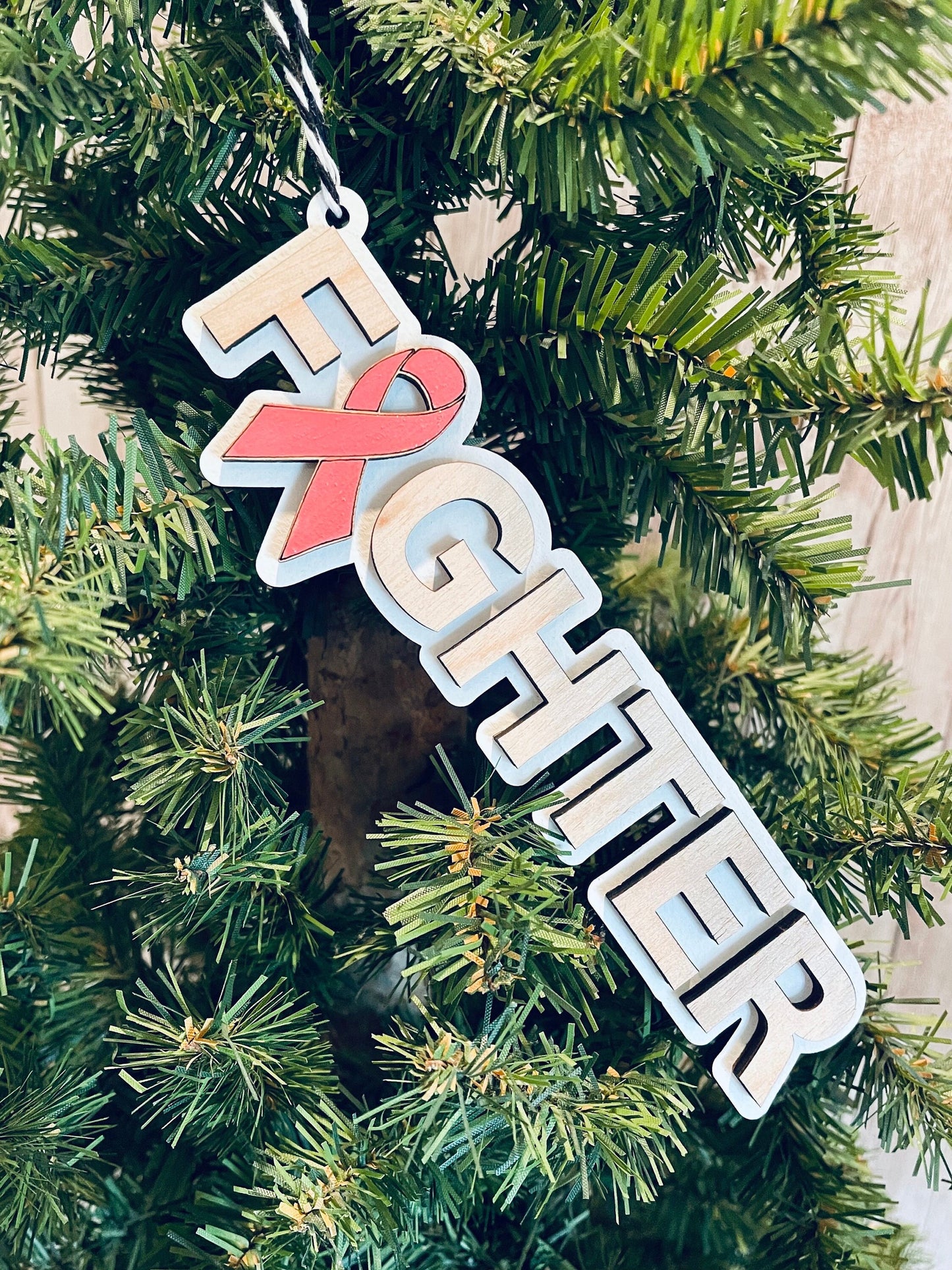 Cancer Ribbon Ornament