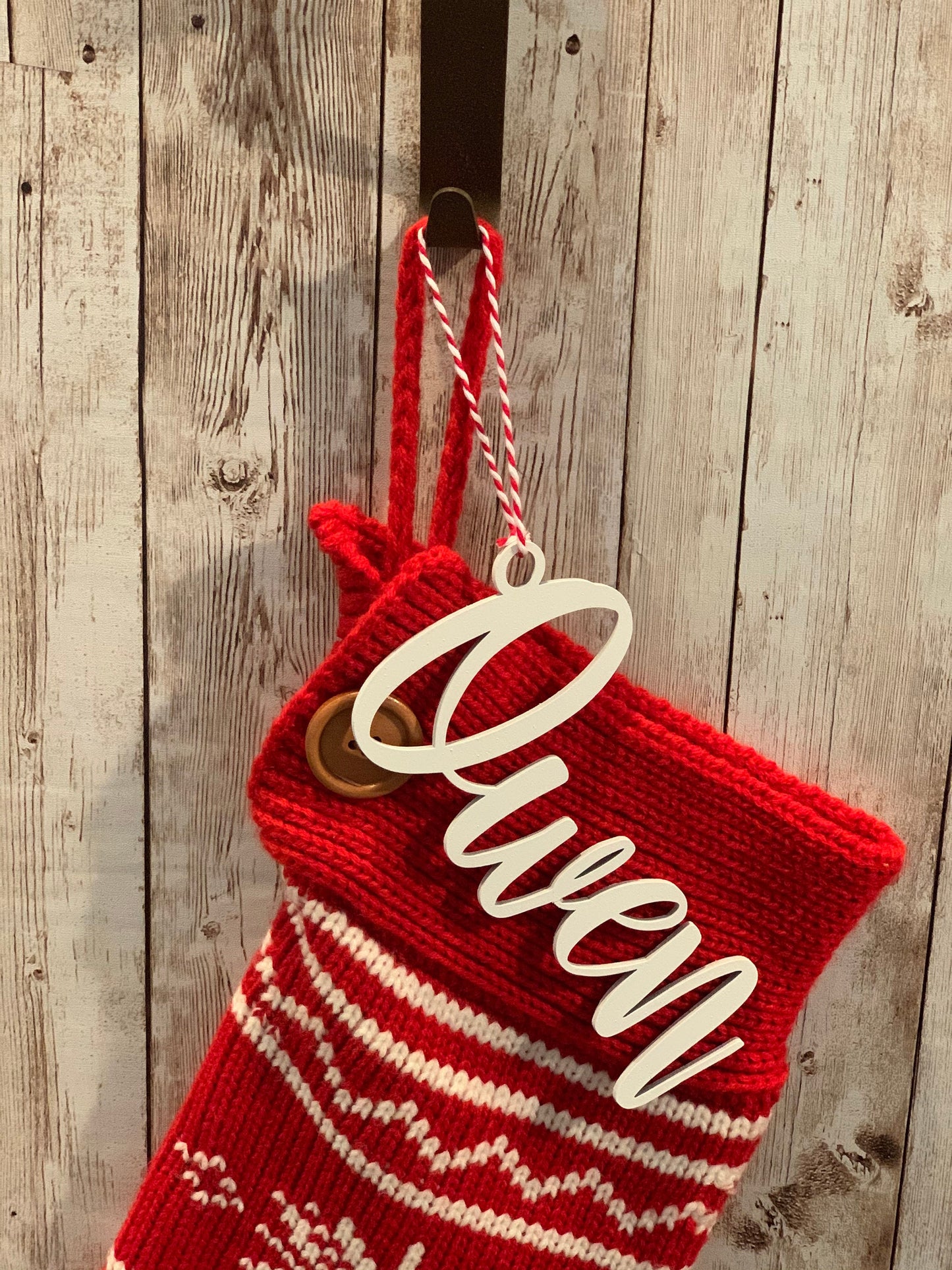 Christmas Stocking Name Tag